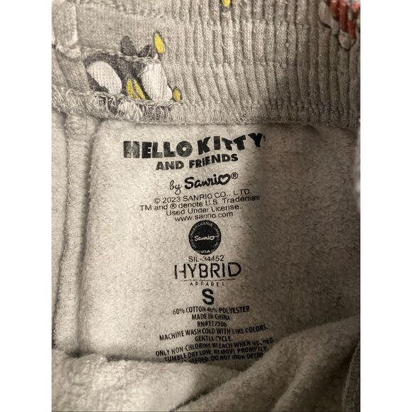 Hello Kitty and Friends Sanrio Small grey lounge sleep shorts - Picture 3 of 5